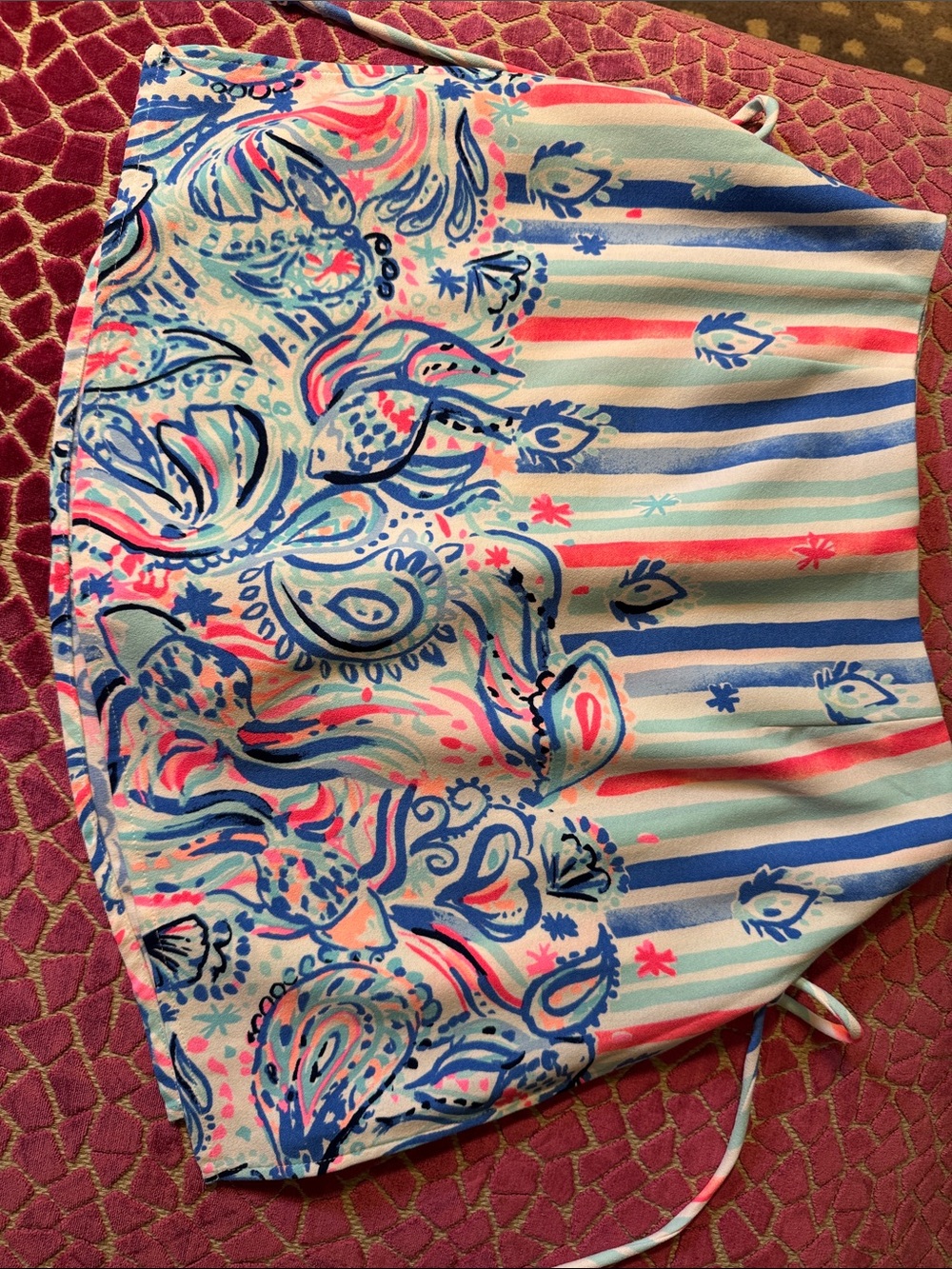 Lilly Pulitzer Pastel Rainbow Stripe Skort - Pink, Blue, Coral